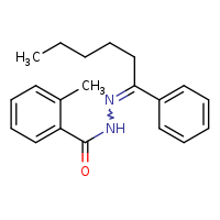 2-methyl-N'-[(1E)-1-phenylhexylidene]benzohydrazide