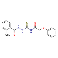 2-methyl-N-{[(2-phenoxyacetamido)methanethioyl]amino}benzamide