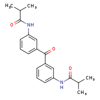 2-methyl-N-{3-[3-(2-methylpropanamido)benzoyl]phenyl}propanamide