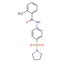 2-methyl-N-[4-(pyrrolidine-1-sulfonyl)phenyl]benzamide
