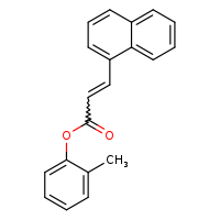 2-methylphenyl (2E)-3-(naphthalen-1-yl)prop-2-enoate