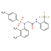 2-[N-(2,3-dimethylphenyl)-4-methylbenzenesulfonamido]-N-[2-(trifluoromethyl)phenyl]acetamide