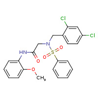 2-{N-[(2,4-dichlorophenyl)methyl]benzenesulfonamido}-N-(2-methoxyphenyl)acetamide