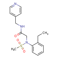 2-[N-(2-ethylphenyl)methanesulfonamido]-N-(pyridin-4-ylmethyl)acetamide