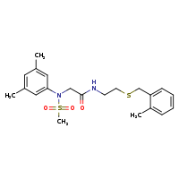 2-[N-(3,5-dimethylphenyl)methanesulfonamido]-N-(2-{[(2-methylphenyl)methyl]sulfanyl}ethyl)acetamide