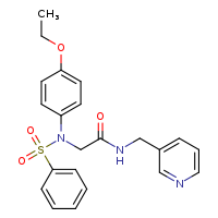 2-[N-(4-ethoxyphenyl)benzenesulfonamido]-N-(pyridin-3-ylmethyl)acetamide