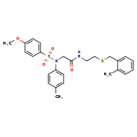 2-[N-(4-methylphenyl)-4-methoxybenzenesulfonamido]-N-(2-{[(2-methylphenyl)methyl]sulfanyl}ethyl)acetamide