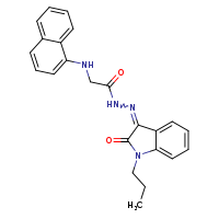 2-(naphthalen-1-ylamino)-N'-[(3Z)-2-oxo-1-propylindol-3-ylidene]acetohydrazide