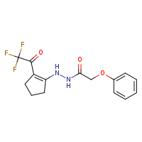 2-phenoxy-N'-[2-(2,2,2-trifluoroacetyl)cyclopent-1-en-1-yl]acetohydrazide