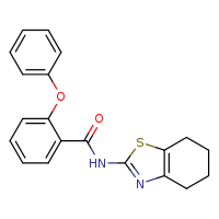 2-phenoxy-N-(4,5,6,7-tetrahydro-1,3-benzothiazol-2-yl)benzamide