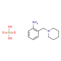2-(piperidin-1-ylmethyl)aniline; sulfuric acid