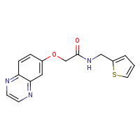 2-(quinoxalin-6-yloxy)-N-(thiophen-2-ylmethyl)acetamide