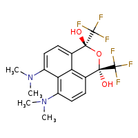 (2R,4R)-8,10-bis(dimethylamino)-2,4-bis(trifluoromethyl)-3-oxatricyclo[7.3.1.0?,¹³]trideca-1(13),5,7,9,11-pentaene-2,4-diol