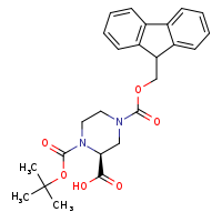 (2S)-1-(tert-butoxycarbonyl)-4-[(9H-fluoren-9-ylmethoxy)carbonyl]piperazine-2-carboxylic acid