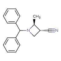 (2S,3R)-1-(diphenylmethyl)-2-methylazetidine-3-carbonitrile