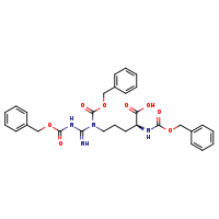 (2S)-5-{[(benzyloxy)carbonyl]({[(benzyloxy)carbonyl]amino}methanimidoyl)amino}-2-{[(benzyloxy)carbonyl]amino}pentanoic acid