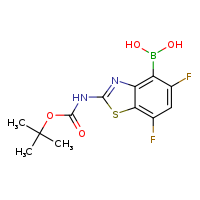 2-[(tert-butoxycarbonyl)amino]-5,7-difluoro-1,3-benzothiazol-4-ylboronic acid