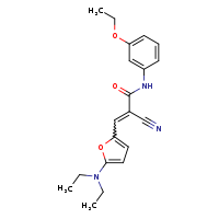 (2Z)-2-cyano-3-[5-(diethylamino)furan-2-yl]-N-(3-ethoxyphenyl)prop-2-enamide