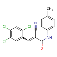 (2Z)-2-cyano-N-(4-methylphenyl)-3-(2,4,5-trichlorophenyl)prop-2-enamide