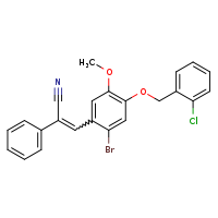 (2Z)-3-{2-bromo-4-[(2-chlorophenyl)methoxy]-5-methoxyphenyl}-2-phenylprop-2-enenitrile