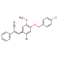(2Z)-3-{2-bromo-4-[(4-chlorophenyl)methoxy]-5-methoxyphenyl}-2-phenylprop-2-enenitrile