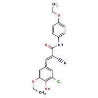 (2Z)-3-(3-chloro-5-ethoxy-4-hydroxyphenyl)-2-cyano-N-(4-ethoxyphenyl)prop-2-enamide