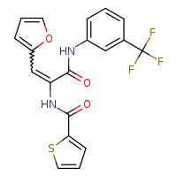 (2Z)-3-(furan-2-yl)-2-(thiophen-2-ylformamido)-N-[3-(trifluoromethyl)phenyl]prop-2-enamide