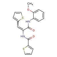 (2Z)-N-(2-methoxyphenyl)-3-(thiophen-2-yl)-2-(thiophen-2-ylformamido)prop-2-enamide