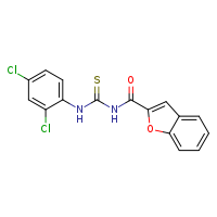 3-(1-benzofuran-2-carbonyl)-1-(2,4-dichlorophenyl)thiourea