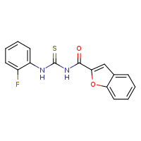 3-(1-benzofuran-2-carbonyl)-1-(2-fluorophenyl)thiourea