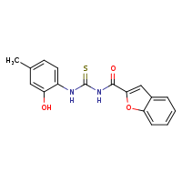 3-(1-benzofuran-2-carbonyl)-1-(2-hydroxy-4-methylphenyl)thiourea