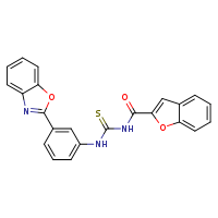 3-(1-benzofuran-2-carbonyl)-1-[3-(1,3-benzoxazol-2-yl)phenyl]thiourea