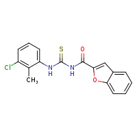 3-(1-benzofuran-2-carbonyl)-1-(3-chloro-2-methylphenyl)thiourea