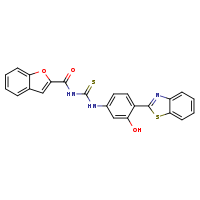 3-(1-benzofuran-2-carbonyl)-1-[4-(1,3-benzothiazol-2-yl)-3-hydroxyphenyl]thiourea