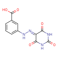 3-[2-(2,4,6-trioxo-1,3-diazinan-5-ylidene)hydrazin-1-yl]benzoic acid