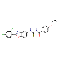 3-[2-(2,4-dichlorophenyl)-1,3-benzoxazol-5-yl]-1-(4-ethoxybenzoyl)thiourea