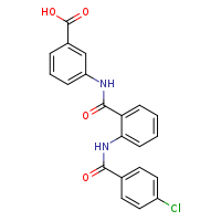 3-[2-(4-chlorobenzamido)benzamido]benzoic acid