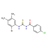 3-(2-bromo-4,5-dimethylphenyl)-1-(4-chlorobenzoyl)thiourea