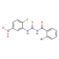 3-(2-bromobenzoyl)-1-(2-fluoro-5-nitrophenyl)thiourea