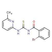3-(2-bromobenzoyl)-1-(6-methylpyridin-2-yl)thiourea