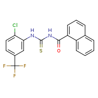 3-[2-chloro-5-(trifluoromethyl)phenyl]-1-(naphthalene-1-carbonyl)thiourea