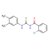 3-(2-chlorobenzoyl)-1-(3,4-dimethylphenyl)thiourea