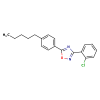 3-(2-chlorophenyl)-5-(4-pentylphenyl)-1,2,4-oxadiazole