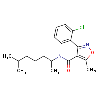 3-(2-chlorophenyl)-5-methyl-N-(6-methylheptan-2-yl)-1,2-oxazole-4-carboxamide