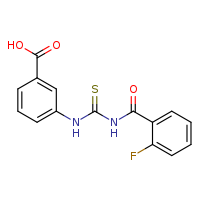 3-({[(2-fluorophenyl)formamido]methanethioyl}amino)benzoic acid