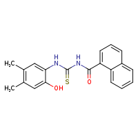 3-(2-hydroxy-4,5-dimethylphenyl)-1-(naphthalene-1-carbonyl)thiourea