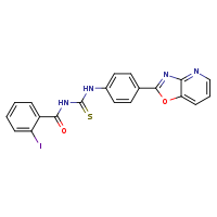 3-(2-iodobenzoyl)-1-(4-{[1,3]oxazolo[4,5-b]pyridin-2-yl}phenyl)thiourea