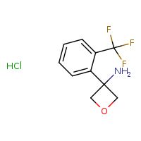 3-[2-(trifluoromethyl)phenyl]oxetan-3-amine hydrochloride