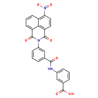 3-(3-{10-nitro-2,4-dioxo-3-azatricyclo[7.3.1.0?,¹³]trideca-1(13),5,7,9,11-pentaen-3-yl}benzamido)benzoic acid