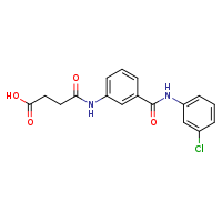 3-({3-[(3-chlorophenyl)carbamoyl]phenyl}carbamoyl)propanoic acid